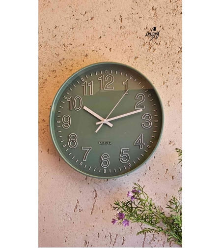 שעון קיר ריקו ירוק