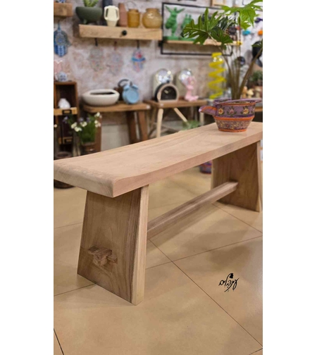 ספסל עץ טבעי טומי