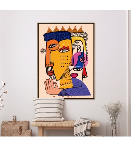 תמונת קטיפה הדפס גיאומטרי 1