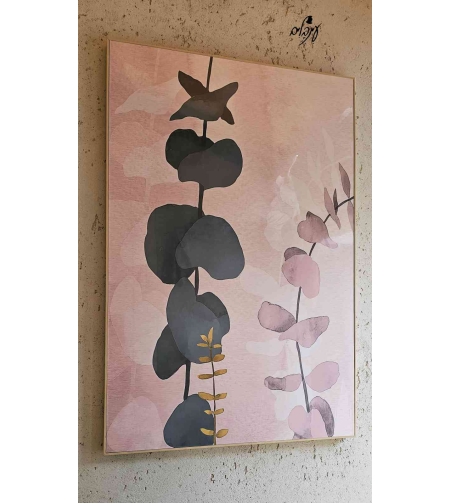 תמונת קיר עלים דקורטיביים דגם 1