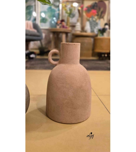 אגרטל טרקוטה וינטג' חום בהיר