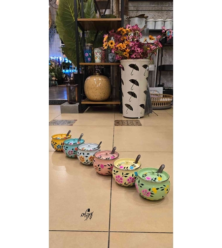 כלי נירוסטה מאוייר למלח/סוכר 1