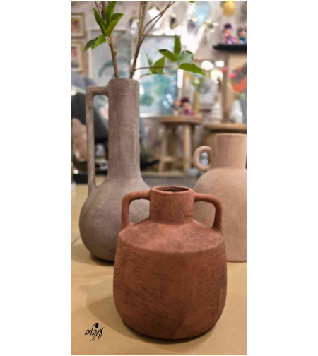 אגרטל טרקוטה וינטג' חמרה