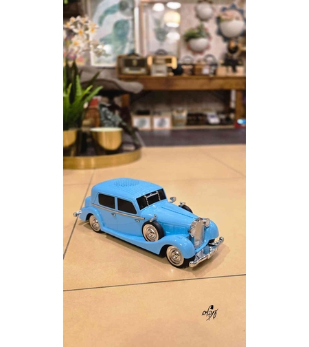 רמקול בלוטוס מכונית אספנות תכלת