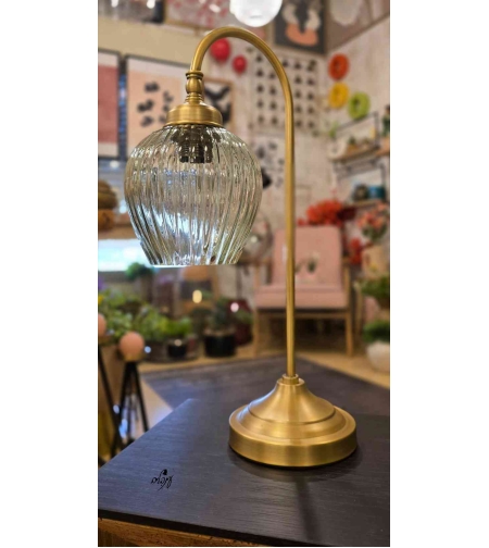 מנורת גולי זכוכית אגס ירקרק