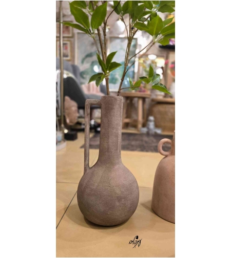 אגרטל טרקוטה וינטג' חום