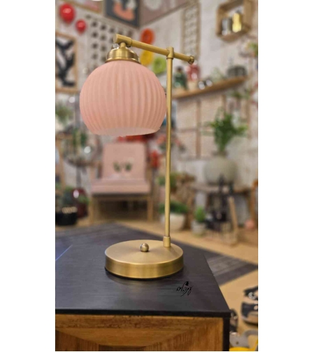 מנורת שירי זכוכית ורדית