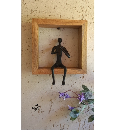 תמונת חלילן מסגרת עץ