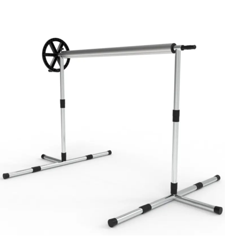 גלגלת נירוסטה טלסקופית לבריכות עיליות - מוסטנג