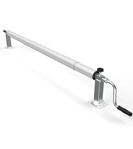 גלגלת נירוסטה טלסקופית לכיסוי סולארי לדק או ריצוף עד רוחב 4 מטרים - מוסטנג