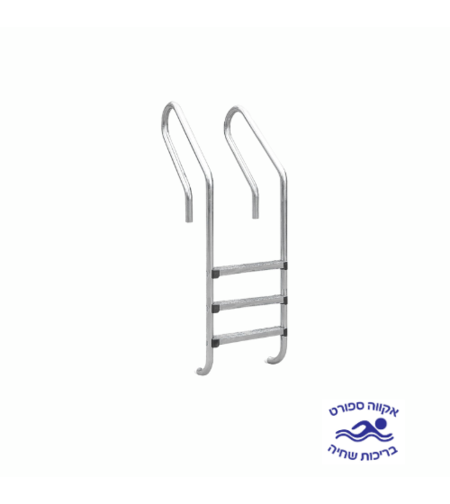 סולם נירוסטה (316) 3 שלבים דגם N מוסטנג