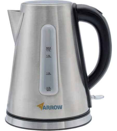 קומקום חשמלי נירוסטה 1.7 ליטר 2000W ARROW