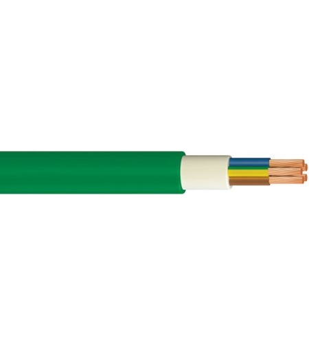 כבל חשמל 5X2.5 ירוק  N2XY FR-1