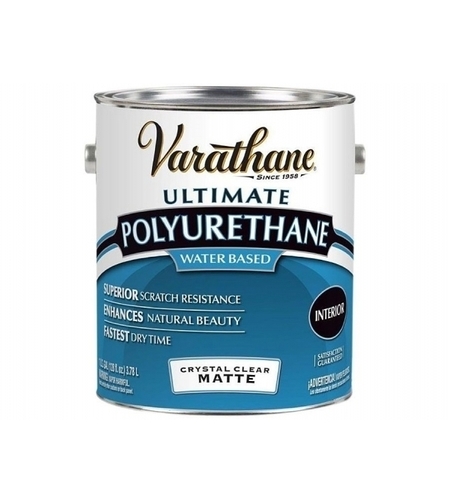 לכה שקופה Varathane -פנימי מט כ1 ליטר- מבוסס מים-אלרם