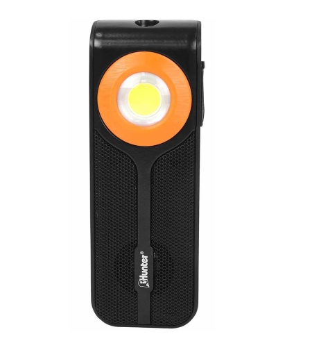 פנס 600LM 1W+5W עם רמקול COB-LED HUNTER