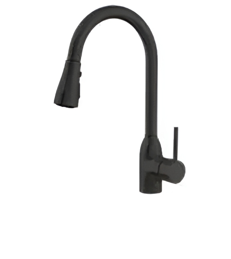 ברז נשלף למטבח גימור שחור 748809 PURE-61 NSF יועם