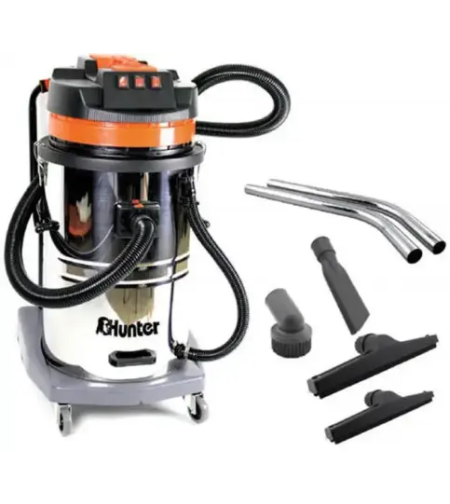 שואב אבק תעשייתי רטוב/יבש 80 ליטר HUNTER 3000W