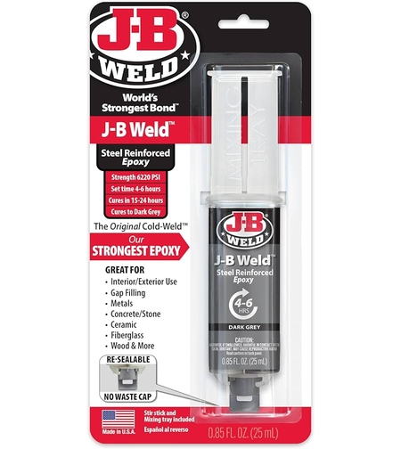 מזרק אפוקסי לפלסטיק 25 מל jb weld -אלרם