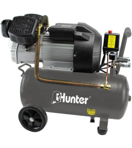 קומפרסור 2 ראשים 3HP 25L HUNTER