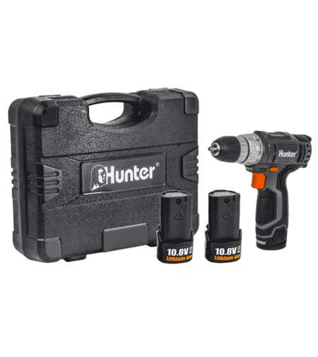 מברגה ליתיום 10.8V + שתי סוללות + מזוודה Hunter