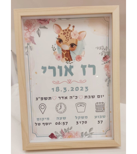 תעודת לידה- דגם 