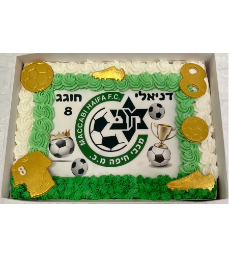 עוגת קופסה / עוגת גן מכבי חיפה