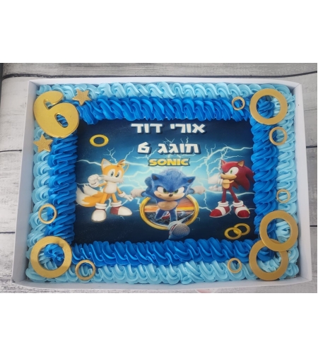עוגת קופסא / גן סוניק  sonic