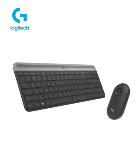 סט מקלדת ועכבר אלחוטיים Logitech MK470 SLIM COMBO
