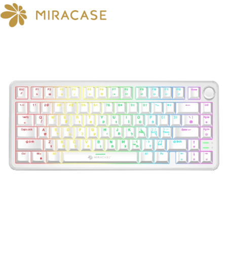 Miracase MMCK300 – מקלדת מכנית חוטית לבנה