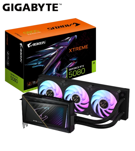 AORUS GeForce RTX 5080 XTREME WATERFORCE 16G 360MM RADIATOR