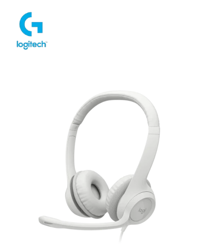 Logitech H390 USB COMPUTER HEADSET Off-White