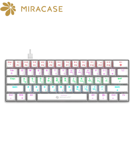 Miracase MMCK100 – מקלדת מכנית חוטית לבנה