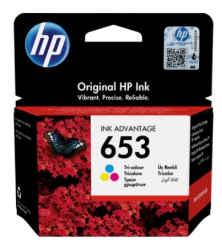 ראש דיו ‎ HP 653 צבעוני