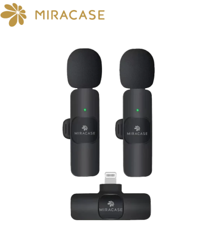 מיקרופון דש אלחוטי כפול בחיבור Lightning דגם MWMC550 מבית MIRACASE