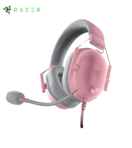 אוזניות גיימינג חוטיות Razer BlackShark V2 X Quartz Edition