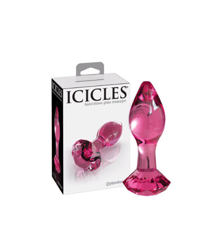פלאג זכוכית מעוצב לחדירה אנאלית-icicles