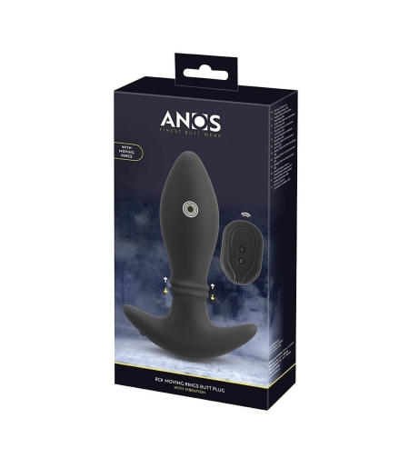 פלאג אנאלי רוטט עם טבעות נעות-ANOS