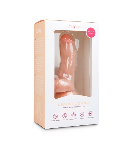 דילדו קטן  מציאותי עם כוס יניקה-Easytoys Dildo Collection