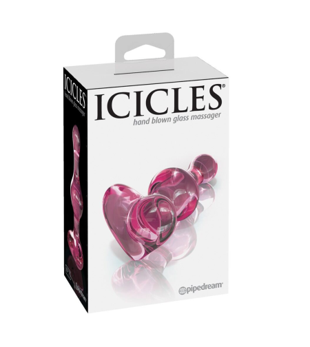פלאג נטיף זכוכית לחדירה אנאלית-Icicles