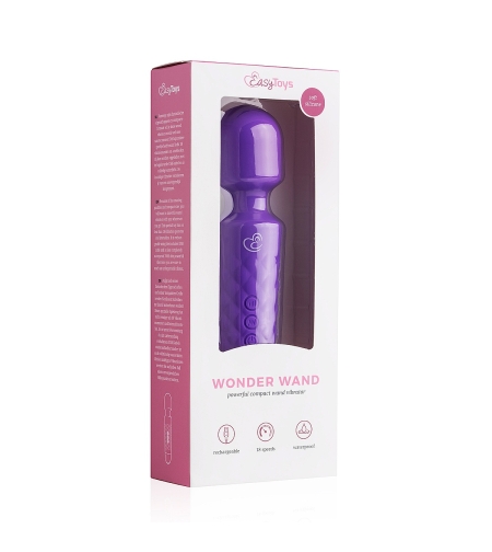 שרביט קסמים סגול רוטט לדגדגן ולמשחק זוגי-EasyToys