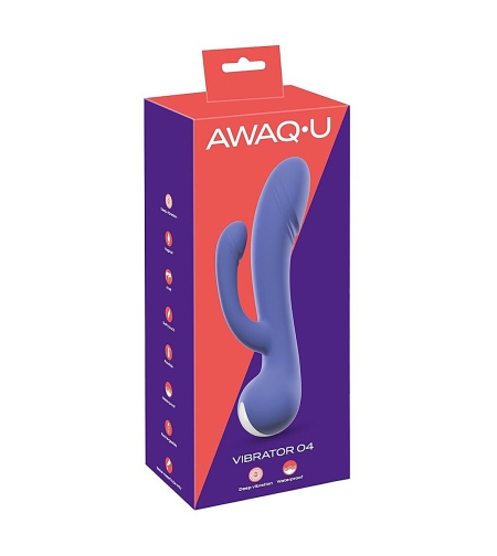 ויברטור אנאלי רוטט כפול-AwaQ.u