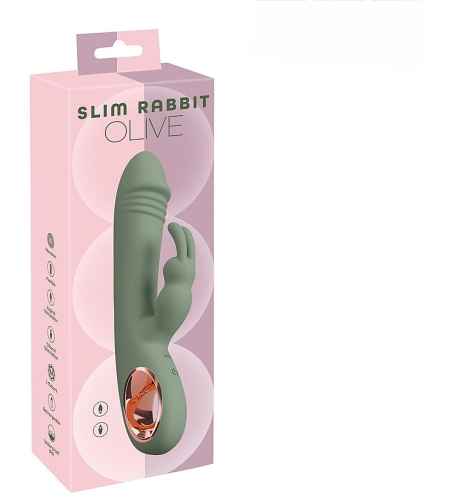 ויברטור משולב רוטט-Slim Rabbit Olive