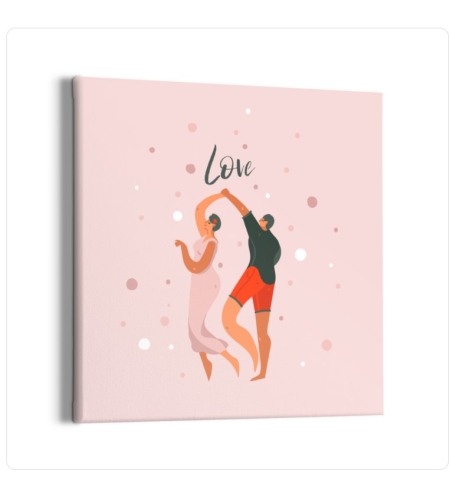 LOVELA Canvas Decorative Painting |  Dance lovers design