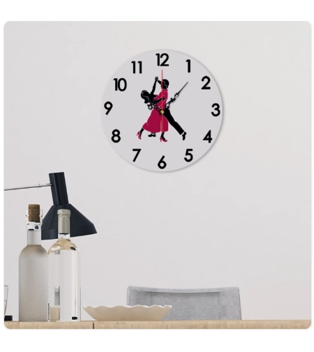 LOVELA Wall clock | Ballroom dance couple design