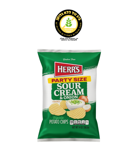شيبس Herr's كريمة حامضة وبصل
