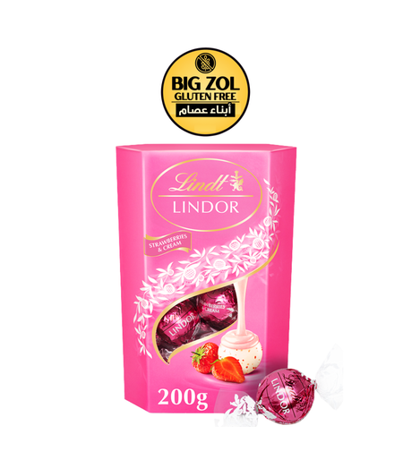 شوكولاتة ليندور فراولة وكريمة