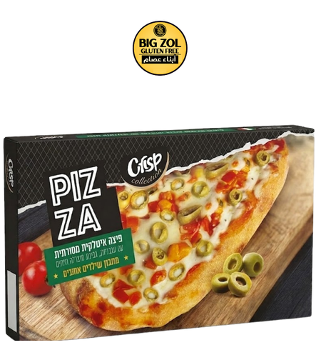 فوكاتشا بيتزا إيطالية مع الزيتون الأخضر - Crisp