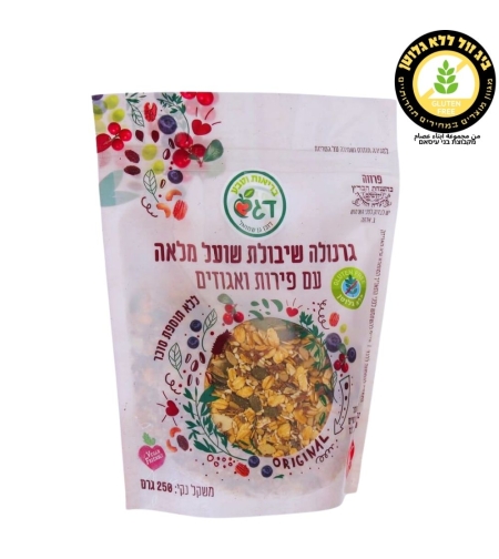 גרנולה שיבולת שועל עם פירות ואגוזים