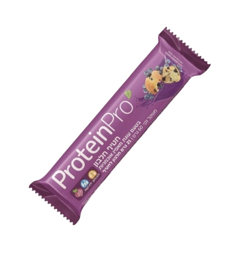 חטיף חלבון בטעם עוגת מאפין ואוכמניות