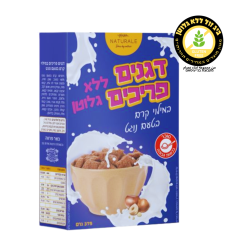 דגנים פריכים במלוי קרם נוגט